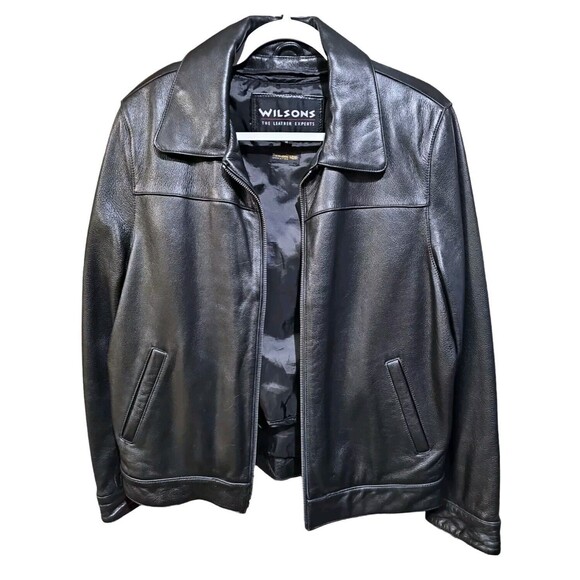 Wilsons Leather Jacket Womens Size Medium Thinsulate Lined Black Soft Leather - Picture 2 of 14